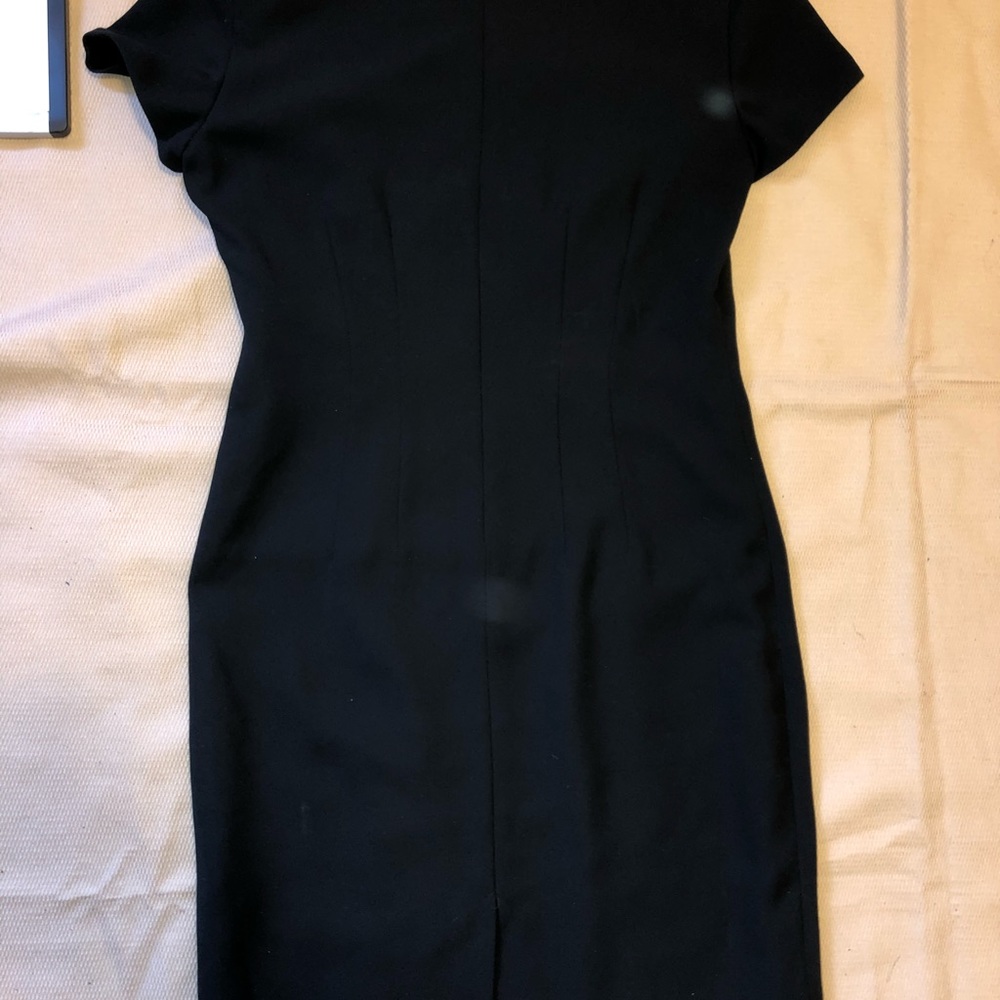 Black Dress Cinched Waist Career Work Wear